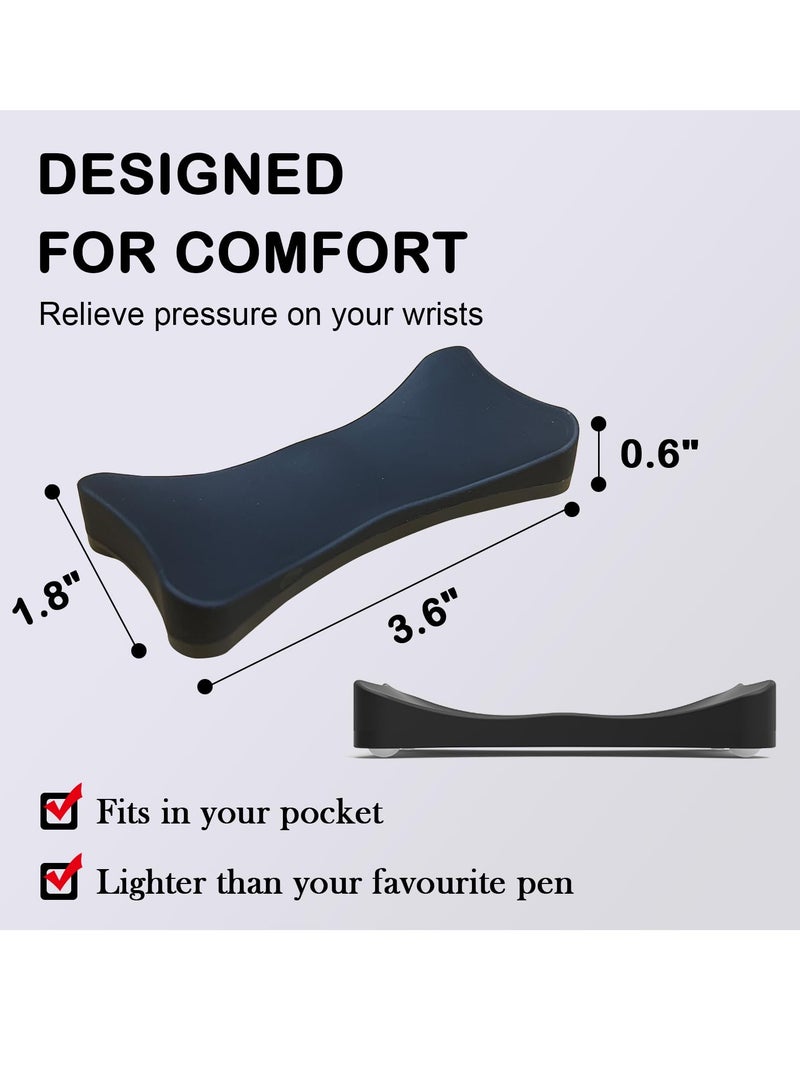 SYOSI Ergonomic Gliding Palm Rest, Sliding Wrist Pad with 4 Scroll Wheels, Moves with Mouse, Carpal Tunnel Relief, Typing Support for Computer, Laptop, Mac, Lightweight Office Aid  - Image 3