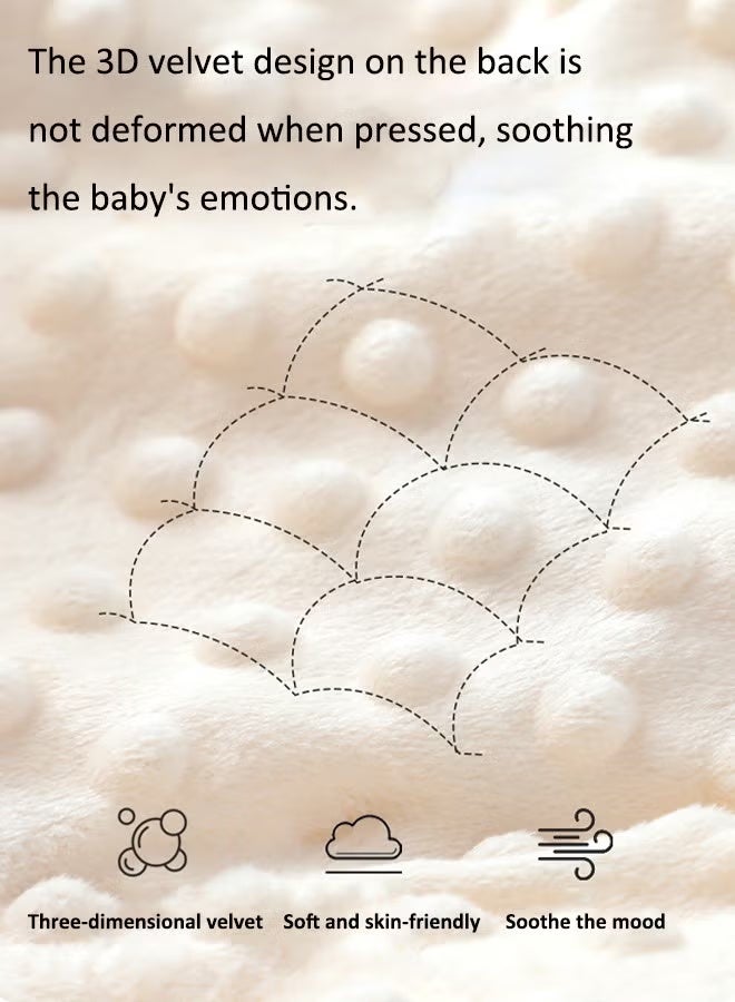 100x100cm Cotton baby blanket Summer baby blankets Thin baby quilt Children's blankets Children's nap blanket Infant swaddling Soft and skin-friendly Moisture-wicking - Image 4