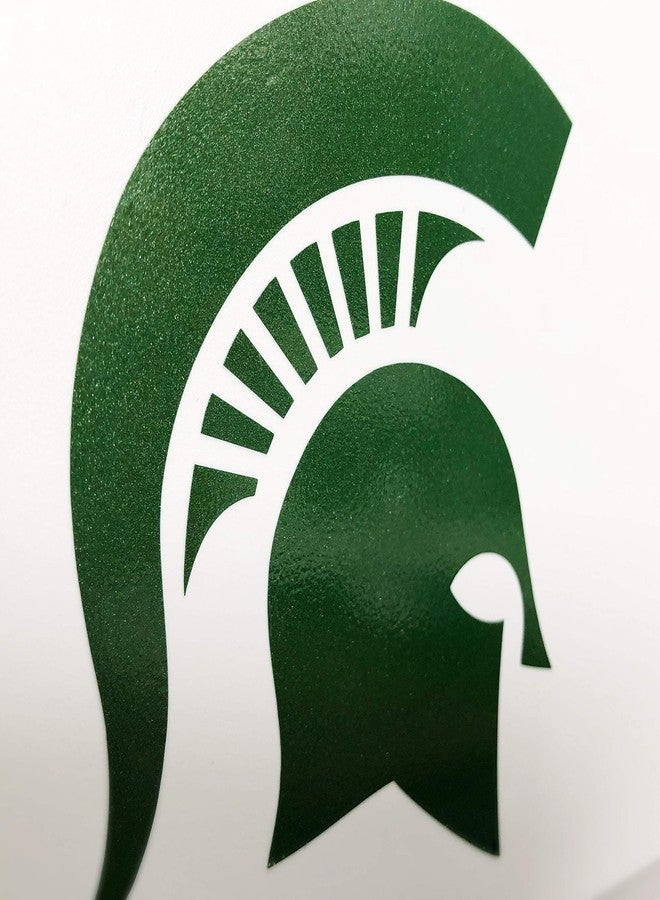 Nudge Printing Michigan State Sticker MSU Spartans Metallic Sparkly Green Sparty Helmet Head Heavy-Duty Waterproof Car Decal for Windows, Laptops or Water Bottles - Image 2