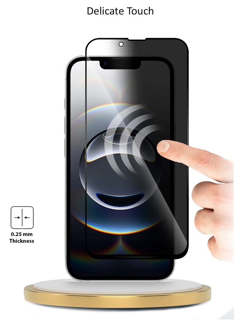 دبليو تيك واقي شاشة من الزجاج المقوى من Apple iPhone 16e 5G 2025 Premium E2E Series Premium E2E - شفاف / أسود  - Image 4