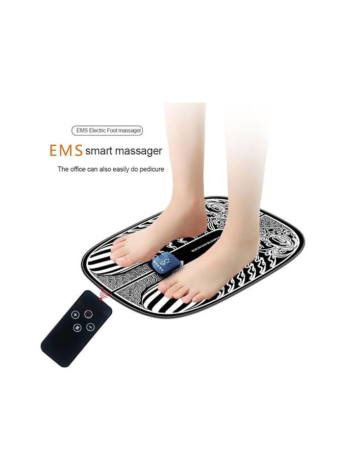 General Foot Massager, Electric Massage Pad Vibrating Foot Massager Smart Remote Control Blood Circulation Massage Pad,Foot Relaxation  - Image 2