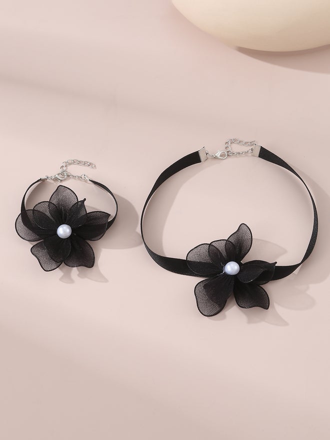 Take Two Set of 2 - Flower Necklace and Bracelet - Image 5