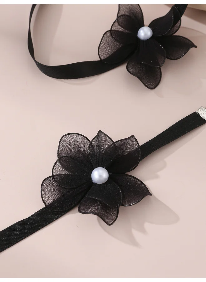 Take Two Take Two Set of 2 - Flower Necklace and Bracelet