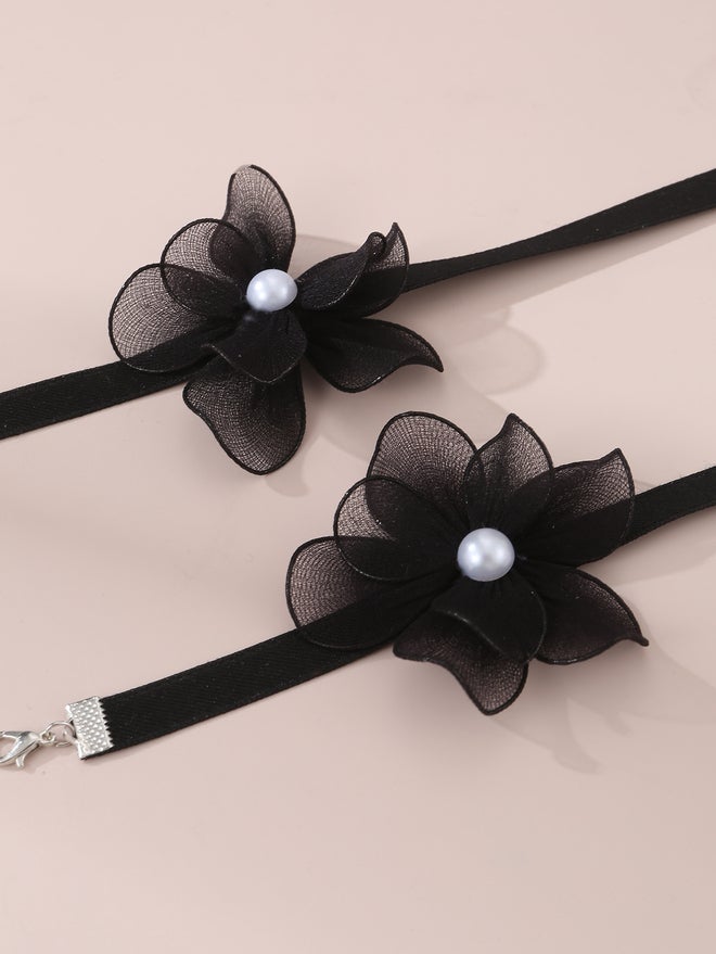 Take Two Set of 2 - Flower Necklace and Bracelet - Image 3