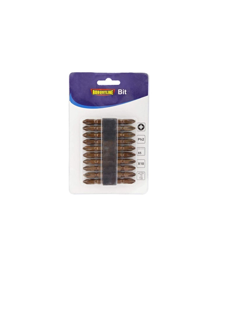 Robustline 65 mm Patta Screw Bit Double Side Philip - 20 Pieces - Image 1