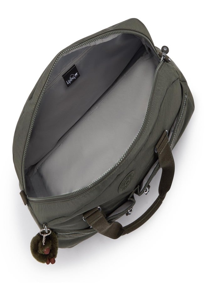 KIPLING KIPLING حقيبة كيبلينج النسائية يوجينا، مصنوعة يدويًا، مزودة بحزام كتف قابل للإزالة، وجيوب خارجية، وحقيبة سفر من النايلون. - Image 3