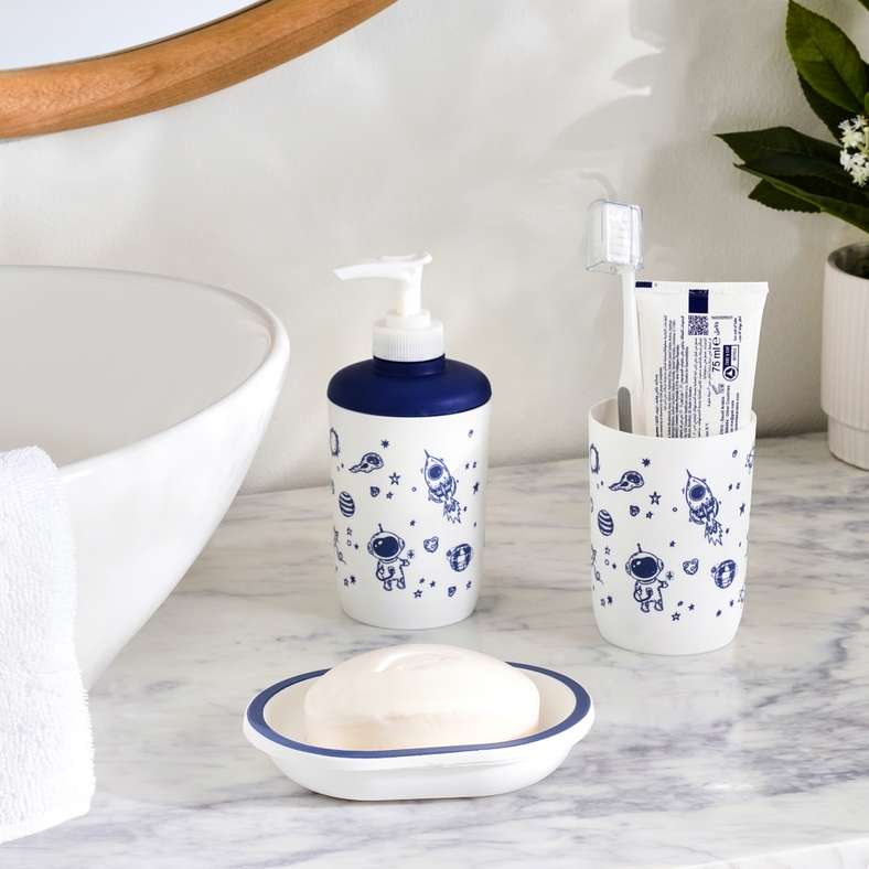 Pan Home Wonder Space Bath Accessories Set - Blue