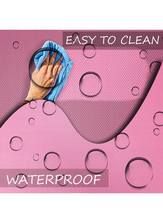 ElastPro Food Grade Washable Anti Slip Mat/Sheet for Fridge, Shelf Liner, Table, Kitchen Drawer mat (Diamond Pink, 5 Meter) - Image 3