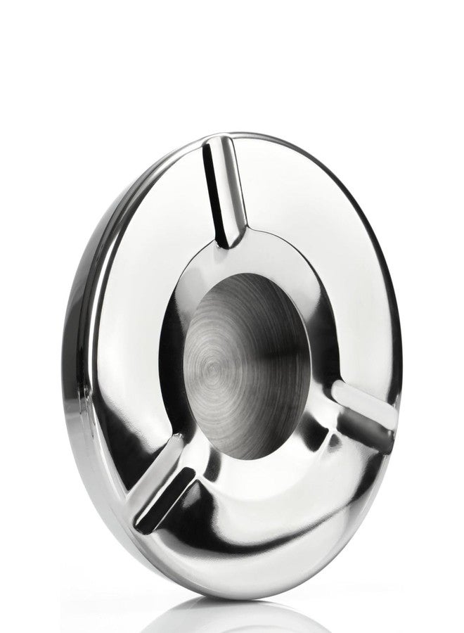 HAZEL Stainless Steel Ashtray with Lid | Windproof Lid Ash Tray for Cigarettes | Portable Ashtray for Home, Office, Outdoor Use - Image 1