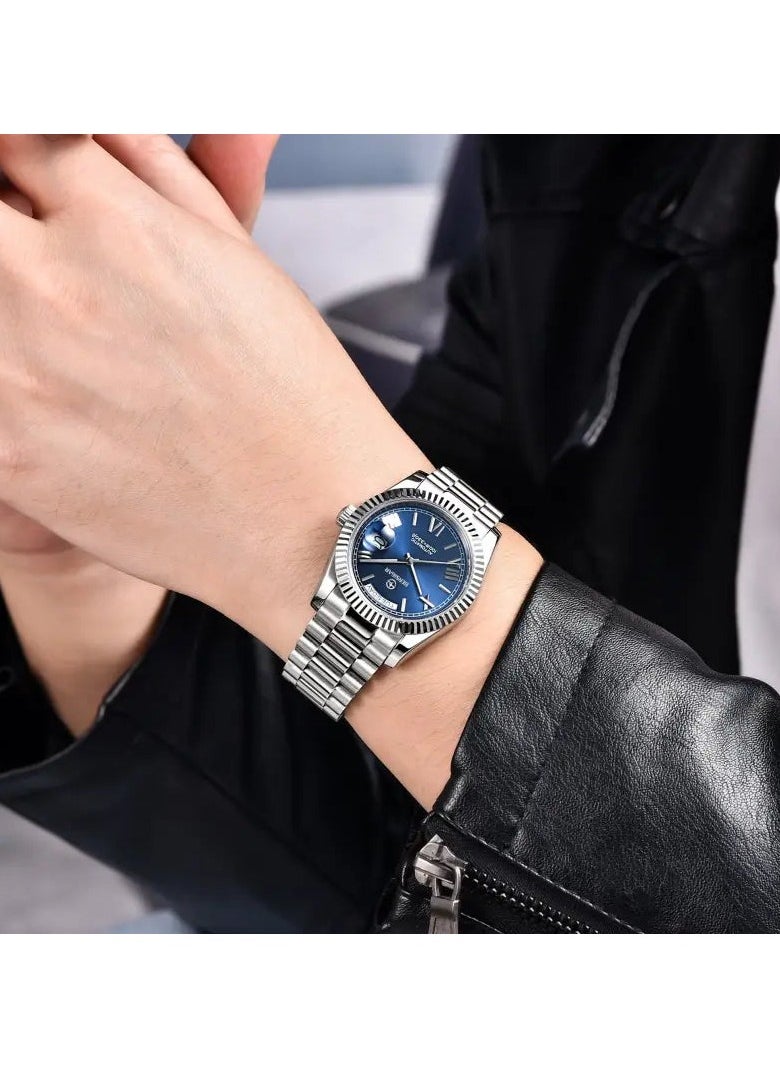 بيرسيجار ساعة Bersigar BG-1752 Luxaura Design أوتوماتيكية من الفولاذ المقاوم للصدأ ومقاومة للماء  - Image 5