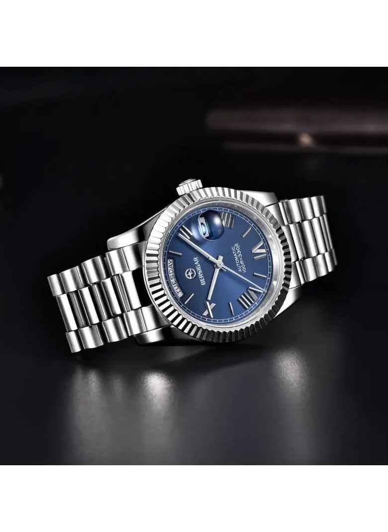 بيرسيجار ساعة Bersigar BG-1752 Luxaura Design أوتوماتيكية من الفولاذ المقاوم للصدأ ومقاومة للماء  - Image 3