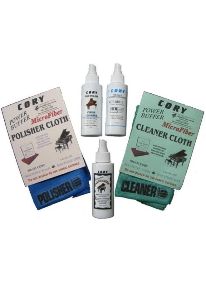 Complete Piano Finish Cleaning and Care Kit - for Satin Pianos