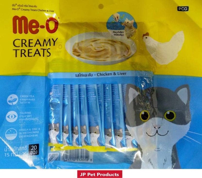 Meo مكافأة ميو كريمي ليفر دجاج للقطط (300 جرام)، للبالغين - Image 2