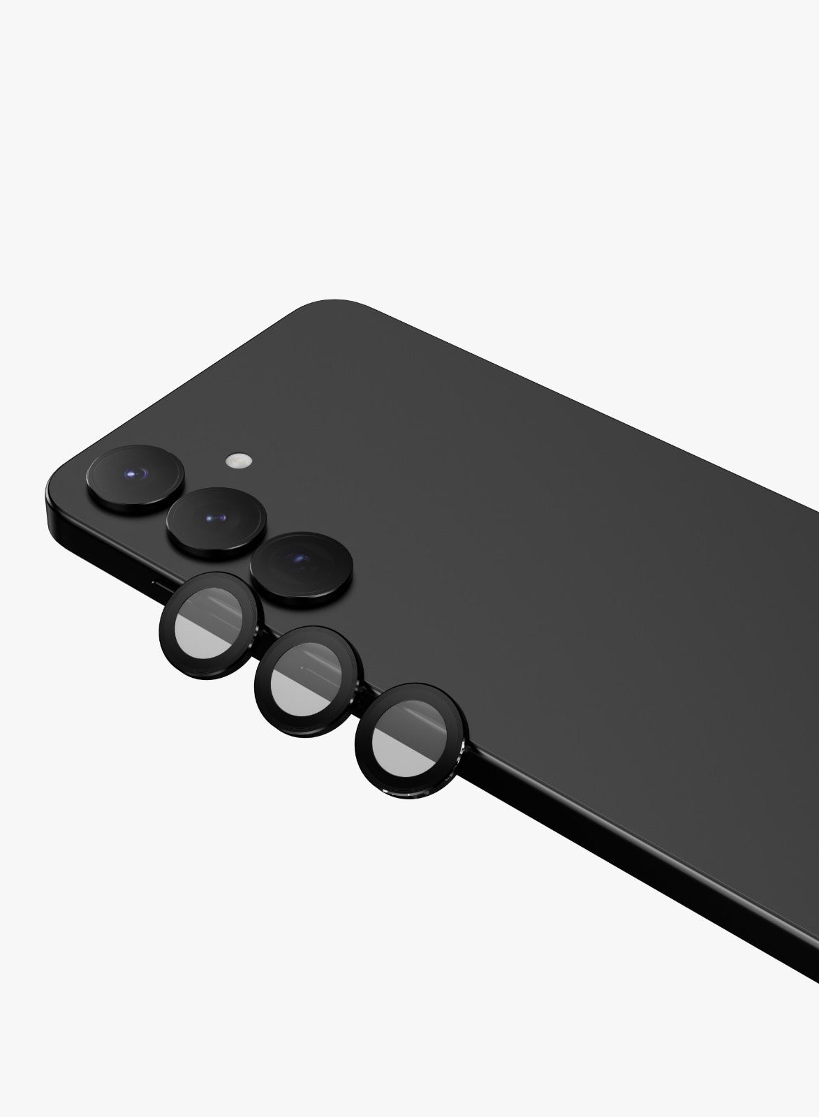 S25 Plus Lens Protector Lucent Trio AR Camera Lens / Anti Fingerprint / 9H-Hardness / Water & Dust Resistance / Anti Reflection / Double Layer Lens Glass - Black