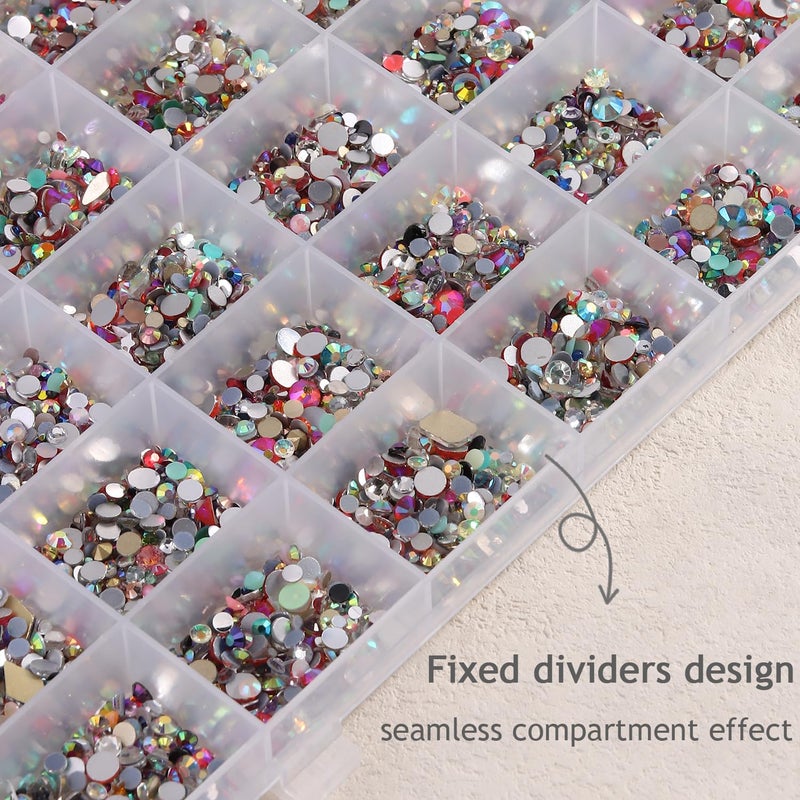 Fspronail 42 Grids Clear Large Plastic Organizer Box With Dividers, Bead Organizers And Storage Compartment Container For Nail Accessories/Jewelry/Craft/Screw/Small Parts/Diamond Painting Art Tools - Image 4