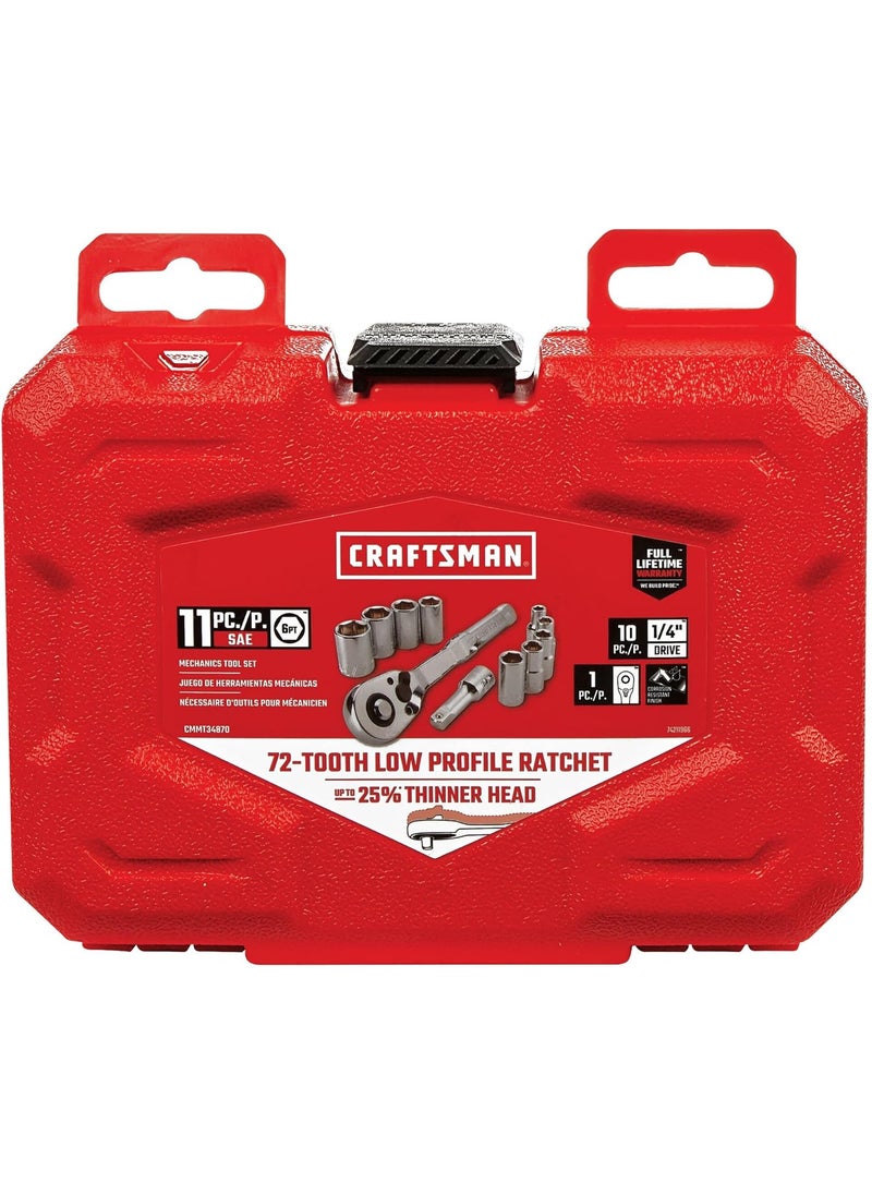CRAFTSMAN CRAFTSMAN Mechanics Tool Set SAE 14 Inch Drive 11 Piece CMMT34870  - Image 5