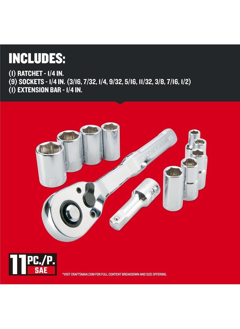 CRAFTSMAN CRAFTSMAN Mechanics Tool Set SAE 14 Inch Drive 11 Piece CMMT34870  - Image 3