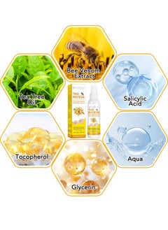 Sefudun 60ml Bee Venom Wart Remover Spray Skin Tag Removal Safe and Painless Clear Skin Tag and Mole Skin Tag Remover for All Skin Types Tag Recede Bee Venom Spray  - Image 4