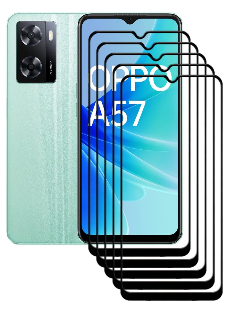 ACLIX 5 Pieces Antistatic ESD Dustproof Premium Quality High Definition Tempered Glass Screen Protector Designed For Oppo A57 - Image 1