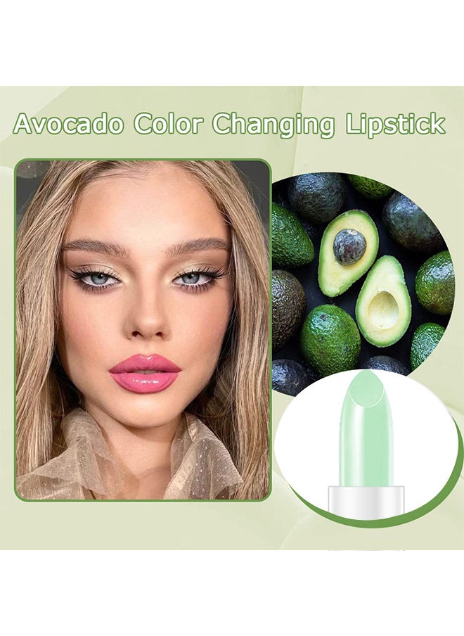 PEINIFEN - Avocado Tinted Lipstick, PH Lip Color Changing Lipstick Balm For Women Girls, Mood Long Lasting Color Change Light Pink Lipstick Lip Tint Makeup Lip Plumper Gloss - Image 1