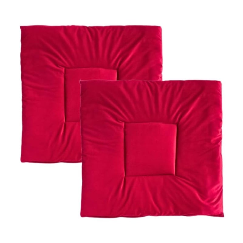 Humpy Hare Wasable Pooja Aasan for HomeGhar Mandir Floor Sitting Mat for Katha Havan Prayer Yoga Dinner Long Time Comfort for Shaadi Super Soft Microfiber Feeling 29x29 - Image 1