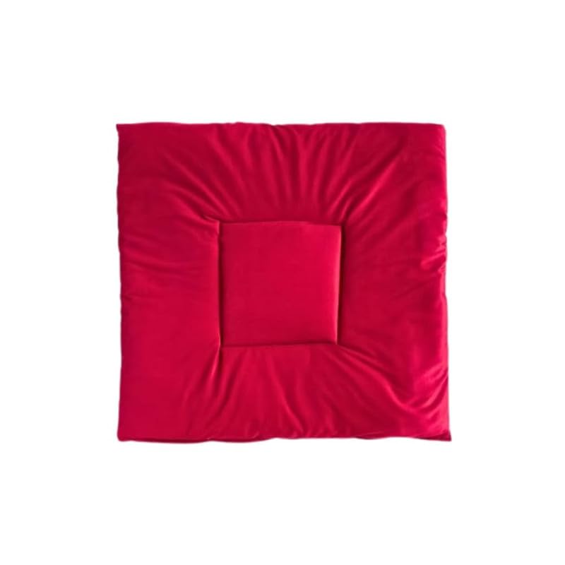 Humpy Hare Wasable Pooja Aasan for HomeGhar Mandir Floor Sitting Mat for Katha Havan Prayer Yoga Dinner Long Time Comfort for Shaadi Super Soft Microfiber Feeling 29x29 - Image 2