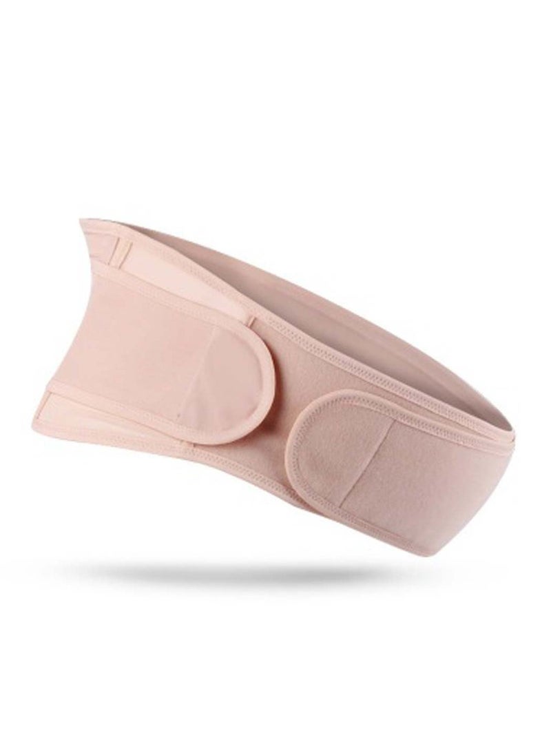 SYOSI Maternity Belt Maternity Support Belt Breathable Pregnancy Back Support Premium Belly Band Belly Brace Lightweight Abdominal Binder for Women One Size Beige  - Image 1