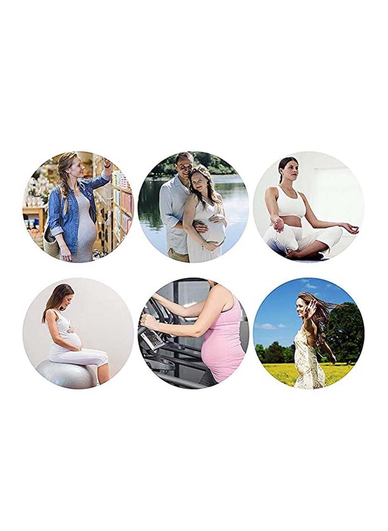 SYOSI Maternity Belt Maternity Support Belt Breathable Pregnancy Back Support Premium Belly Band Belly Brace Lightweight Abdominal Binder for Women One Size Beige  - Image 5
