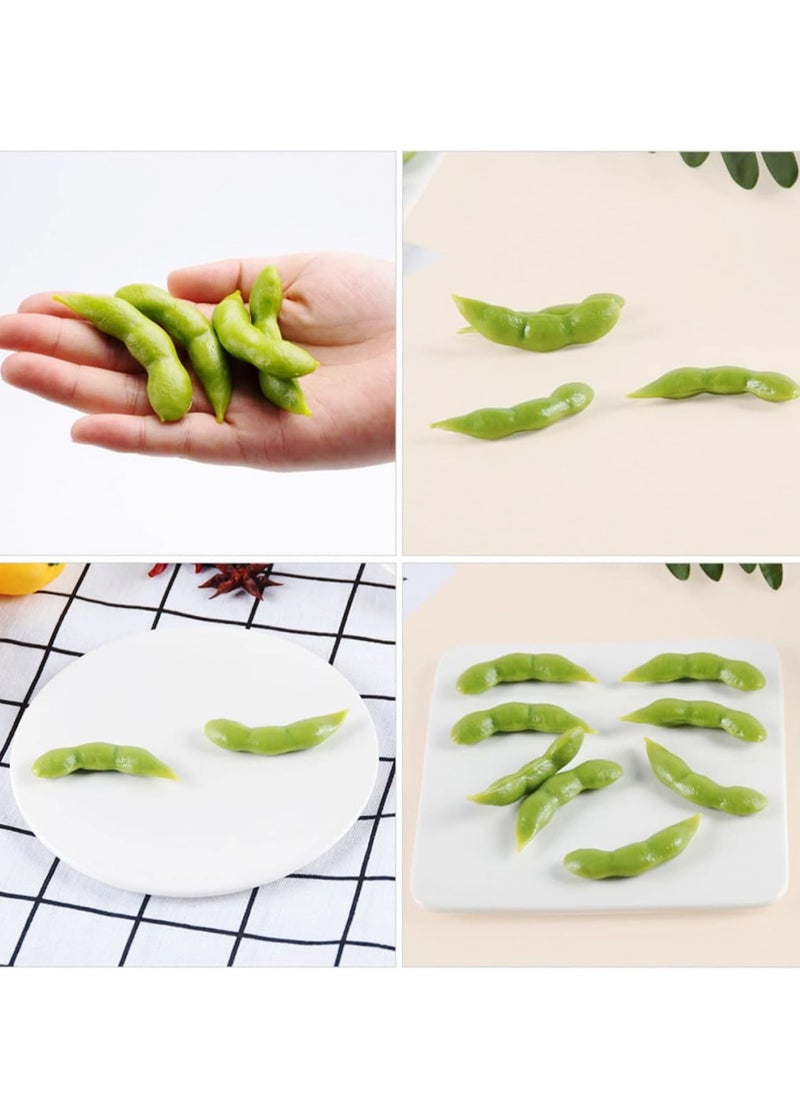 SYOSI 40Pcs Display Soybean Models Simulated Soybean Models Realistic Fake Vegetable Ornaments Decorative Vegetables Models Realistic Food Fake Soybean Model Pvc Artificial Accessories  - Image 4