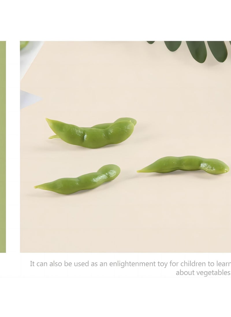 SYOSI 40Pcs Display Soybean Models Simulated Soybean Models Realistic Fake Vegetable Ornaments Decorative Vegetables Models Realistic Food Fake Soybean Model Pvc Artificial Accessories  - Image 5