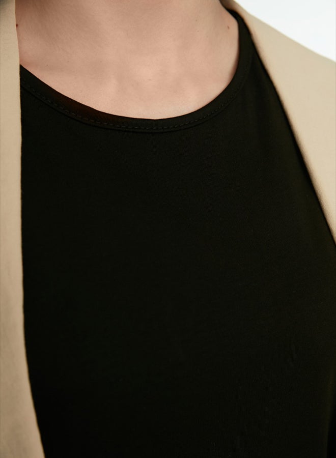 trendyol Black Sleeveless Long Lining Undershirt Dress - Image 5
