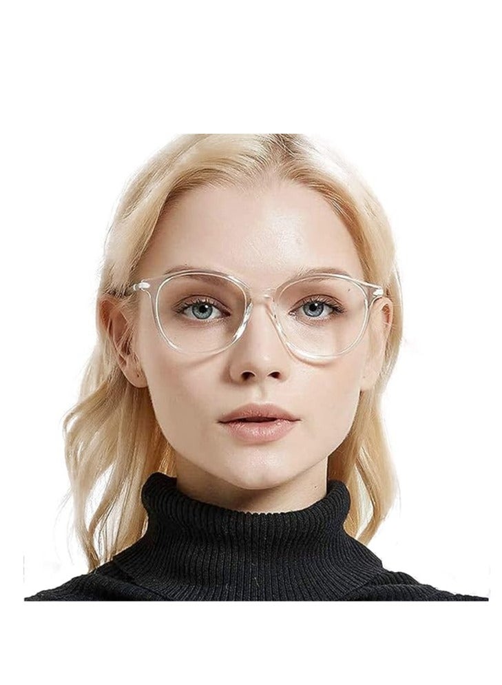 نظارات واقية من الضوء الأزرق الشفاف / مناسبة للرجال والنساء لقراءة ، ومكافحة الأشعة فوق البنفسجية ، ومنع إجهاد العين - Image 2