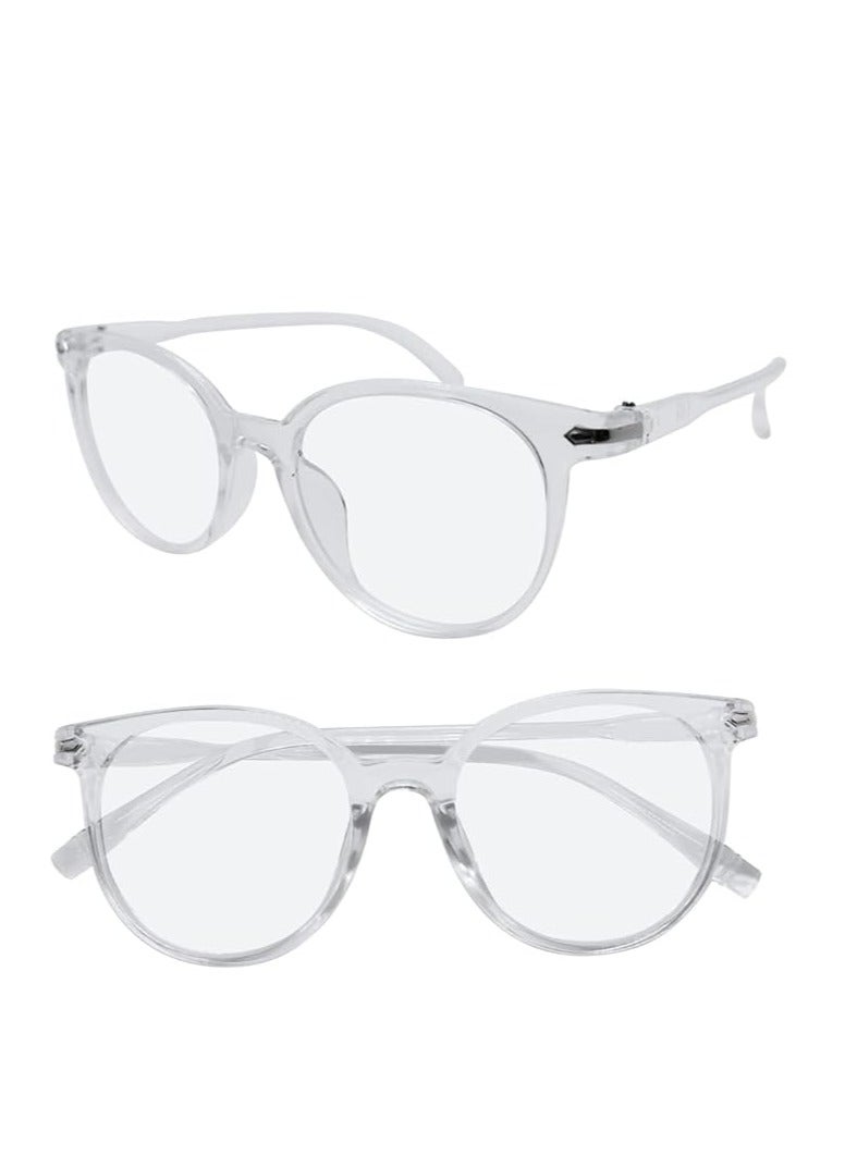 نظارات واقية من الضوء الأزرق الشفاف / مناسبة للرجال والنساء لقراءة ، ومكافحة الأشعة فوق البنفسجية ، ومنع إجهاد العين - Image 3