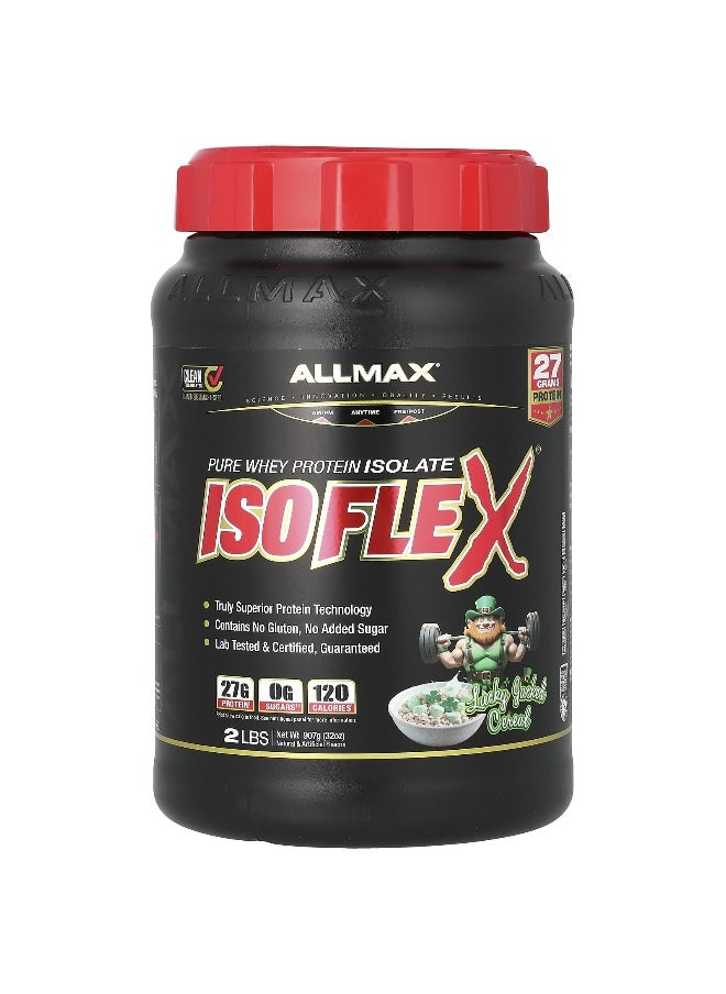 Allmax - ALLMAX, ISOFLEX®, Pure Whey Protein Isolate, Lucky Jacked Cereal, 2 lbs (907 g) - Image 1