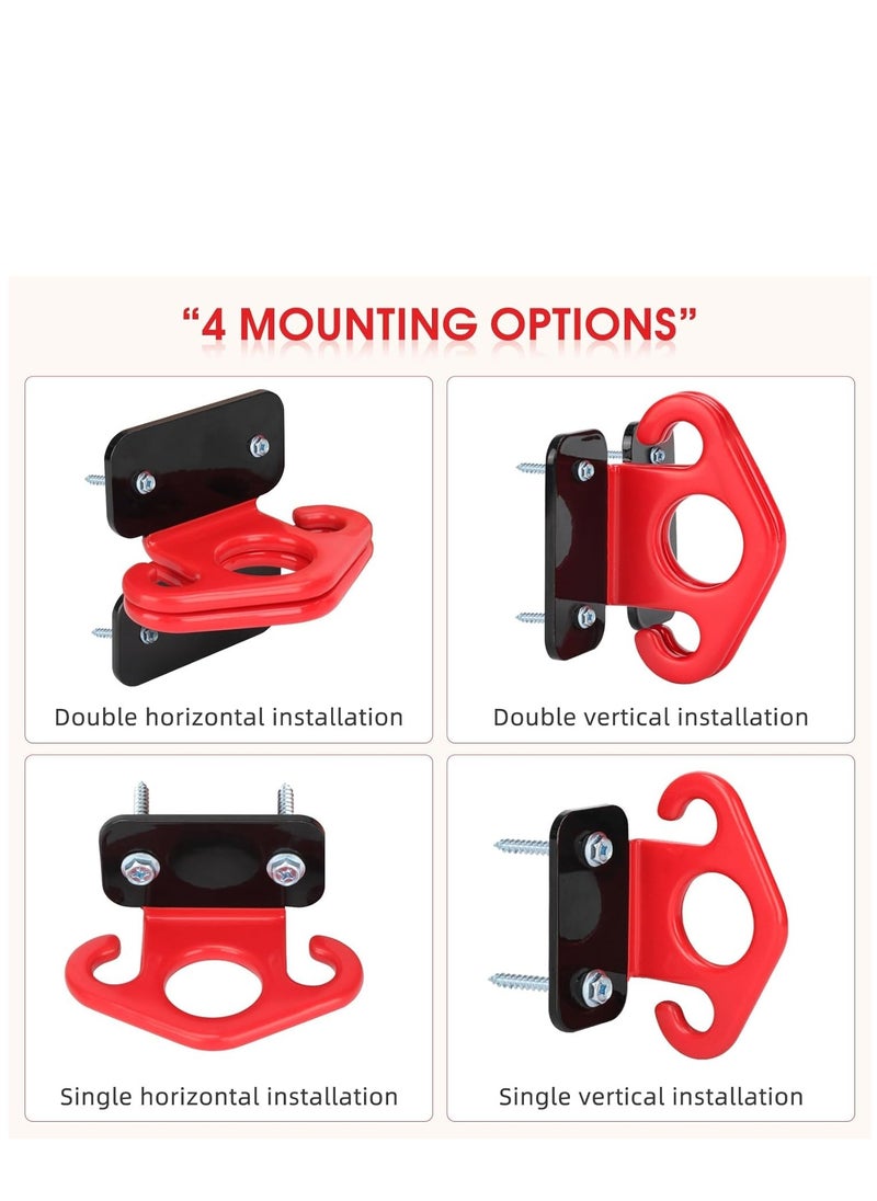 SYOSI 3 Pcs Durable Resistance Band Wall Anchors - Space-Saving Workout Wall Mount Anchor for Home Gym Workouts, Physical Therapy, and Strength Training  - Image 5