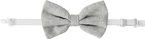 A&J DESIGN Baby Boy Driver Cap Toddler Irish Flat Scally Newsboy Hat with Bow Tie Set Light Gray 4-5T - Image 4