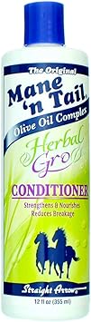 Mane 'n Tail Straight Arrow Herbal Gro Conditioner 355 ml Pack of 3 - Image 1