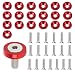 UHANBUT Aluminum Bumper Fenders Washer Stainless Steel Bolts M6 Engine Bay Dress Up Fastener Kit Car Body Decoration Replacement Screws for Headlights Trunk License Plate Frame Red - Image 2