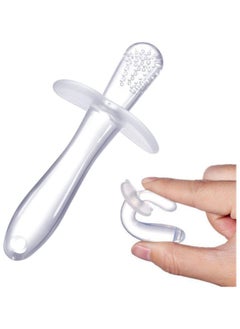 ECVV Safe Baby Silicone Teething Stick Environmentally Silicone Teething Stick Toddler Chews Teether Toothbrush Dental Care Baby Care  - Image 1