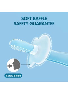 ECVV Safe Baby Silicone Teething Stick Environmentally Silicone Teething Stick Toddler Chews Teether Toothbrush Dental Care Baby Care  - Image 2