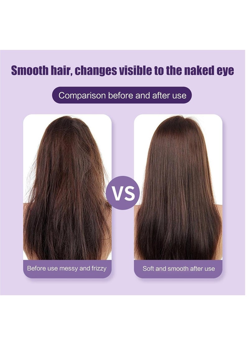 ELTRAZONE Presenting the CompactGlow Hair Styler: A Rechargeable Hair Straightening Brush for Women on-the-go. This Portable Styling Companion offers Anti-Static Negative Ion Technology, ideal for All Hair Type - Image 3