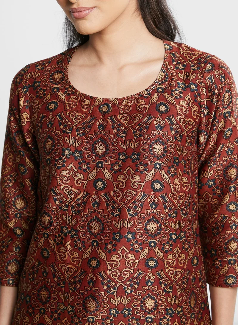 Fabindia Printed Long Kurti