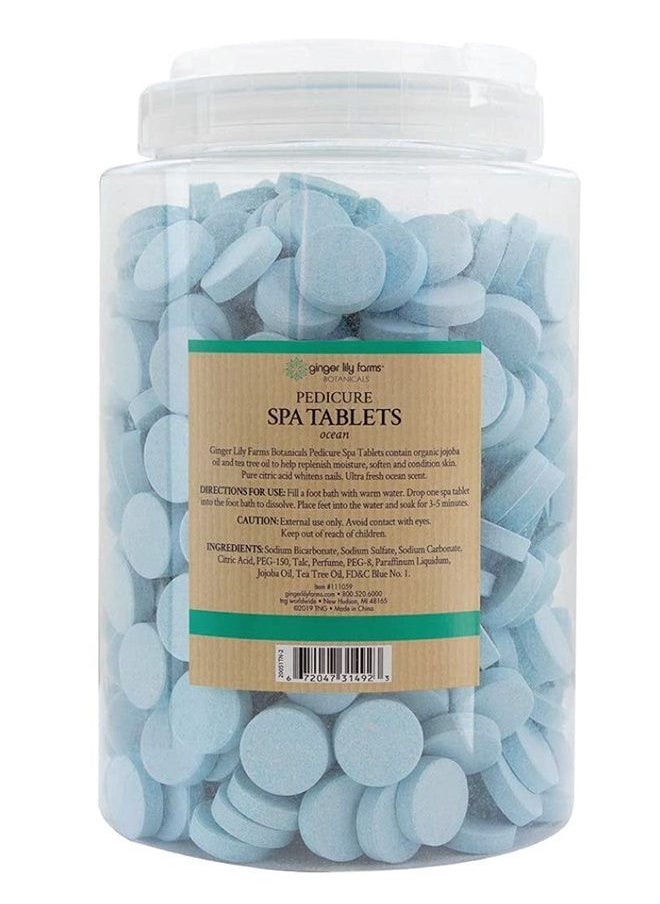 ginger lily farms - Botanicals Pedicure Spa Tablets, Natural & Organic, Replenishes Moisture, Softens & Conditions Skin, Ocean Scent, 105 Ounces, 500-Count - Image 1