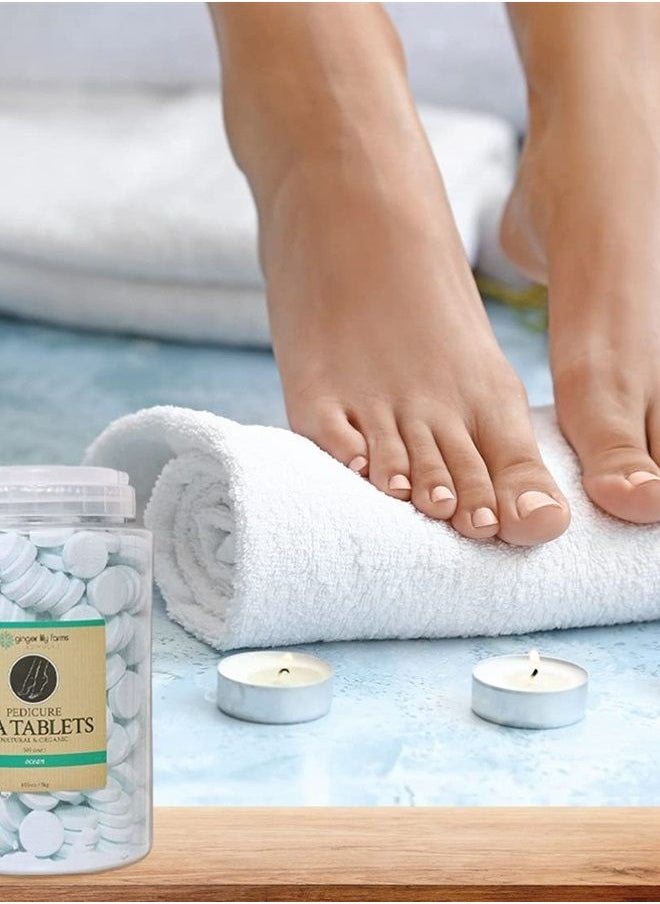 ginger lily farms - Botanicals Pedicure Spa Tablets, Natural & Organic, Replenishes Moisture, Softens & Conditions Skin, Ocean Scent, 105 Ounces, 500-Count - Image 1