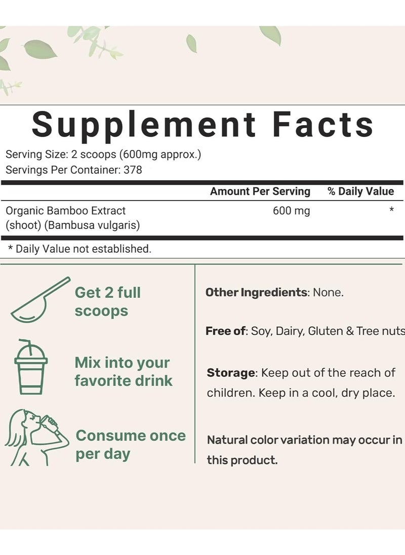 Organic Bamboo Extract, 8 oz