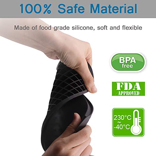 LeeYean Silicone Mini Ice Cube Trays 3 Pack, 160 Crushed Ice Cube Molds Easy Release Small Ice Cube for Chilling Whiskey Cocktail, Kitchen Gadgets Stackable Ice Trays, Specialty Accessories Tool for Freezer - Image 2