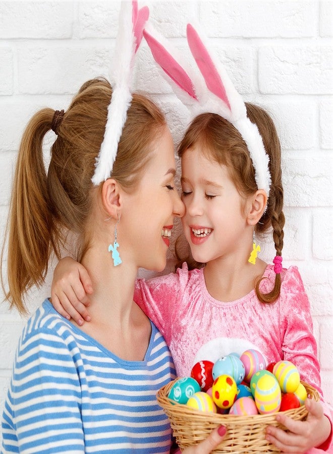 مجموعة أقراط أرنب عيد الفصح من ميسداري، 24 زوجًا، أقراط أرنب ربيعية للنساء، أقراط أرنب أكريليك ملونة لطيفة بتصميم مزدوج الجوانب، هدية عيد الفصح، إكسسوار مجوهرات، 6 ألوان - Image 4