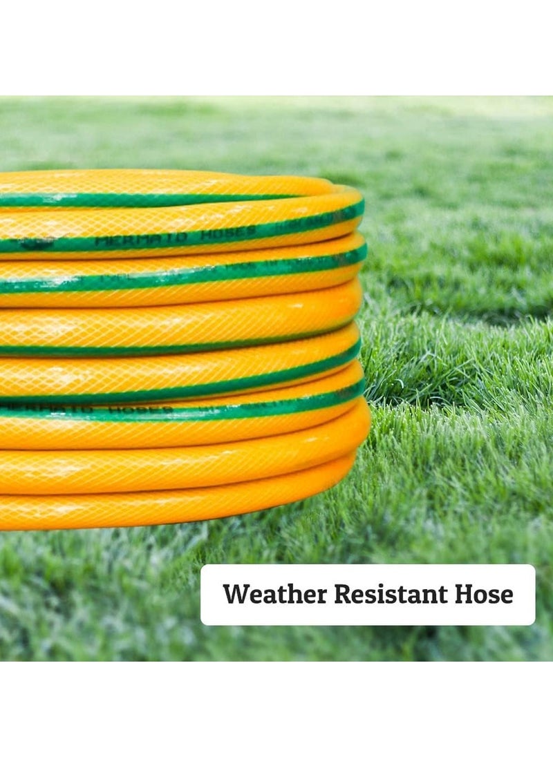 Apt water hose 1/2 inch 25m kit with 3Nozzle Set italy Italian with 3 pieces water hose connectors for gardens and car wash  - Image 4