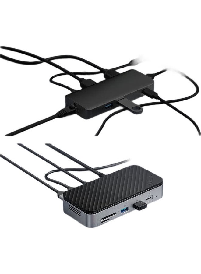Orico محطة توسيع حاوية القرص الصلب، Type-C إلى منفذ Ethernet، حاوية قرص صلب محمولة M.2 Nvme SSD، محطة توسيع عالية السرعة USB3.2 لأجهزة اللابتوب Macbook (بدون قرص صلب)، M2P7 - Image 1