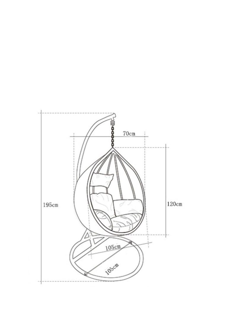 Sampa Rattan - Sampa Rattan Swing Chair – A Perfect Escape for One with Artistic Design. - Image 1